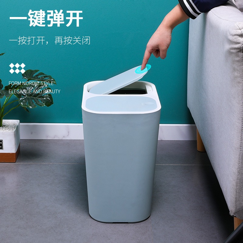 幹濕分離分類垃圾桶家用大號雙桶創意客廳廚房無蓋大號垃圾筒紙簍-細節圖2