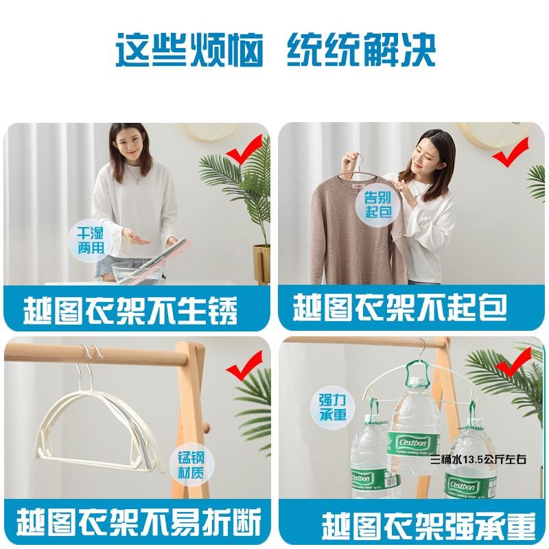 家用寬肩晾衣架防肩角曬衣架子衣撐子防滑無痕不起包衣服架衣掛鉤-細節圖4