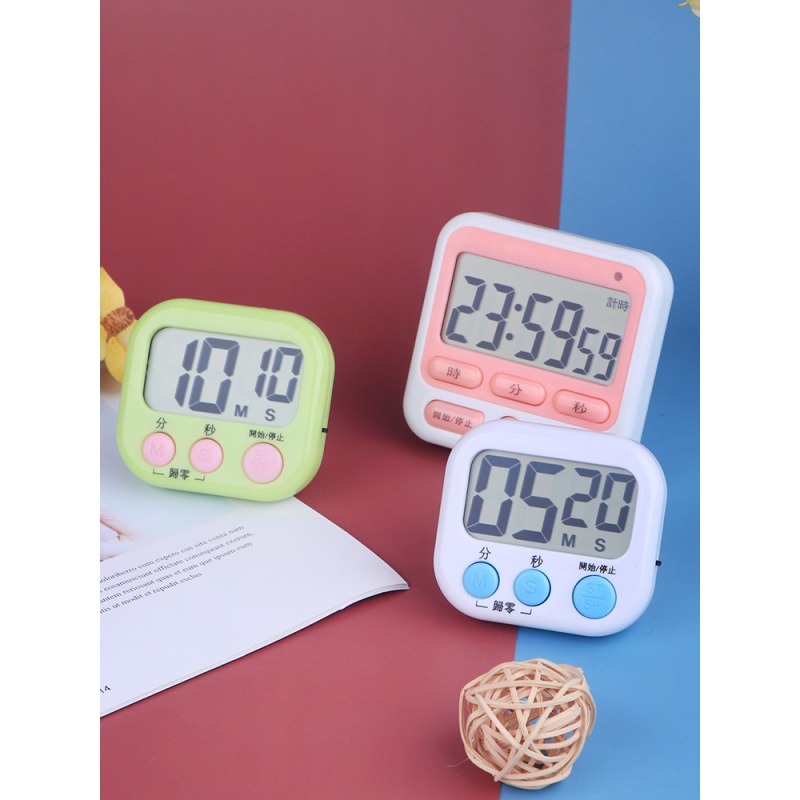 學生ins提醒器少女時間管理鬧鐘做題定時靜音廚房秒錶簡約-細節圖5