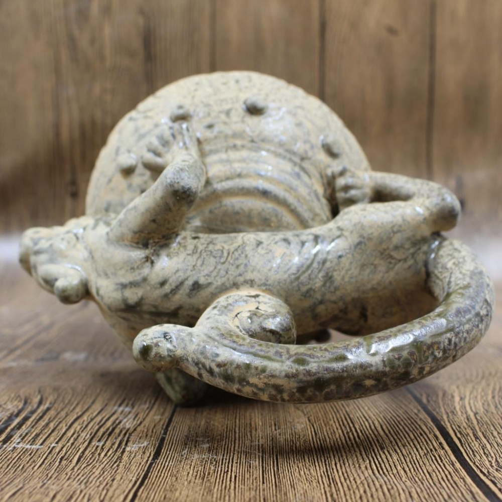 景德鎮仿古瓷 宋越窯 全手工捏雕虎圖倒流壺老貨古瓷器收藏古玩-細節圖4