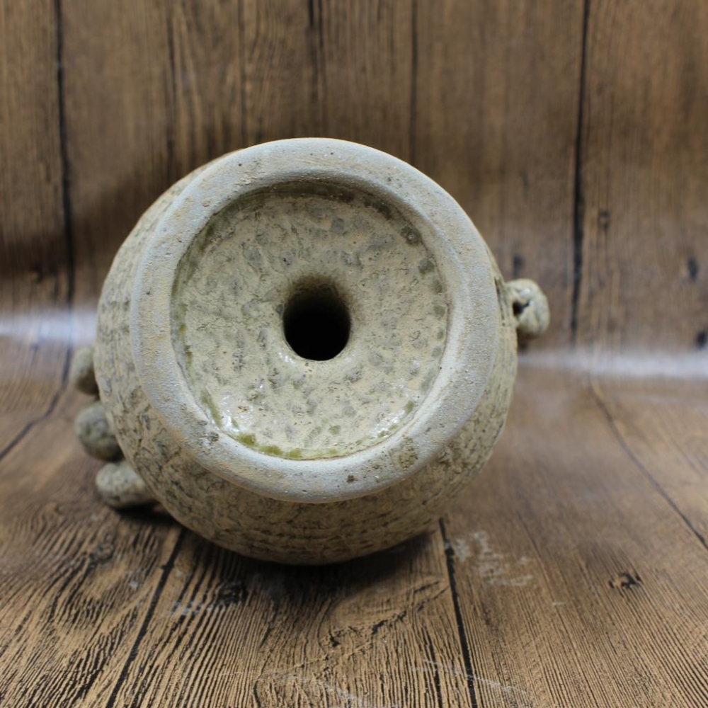 景德鎮仿古瓷 宋越窯 全手工捏雕虎圖倒流壺老貨古瓷器收藏古玩-細節圖5