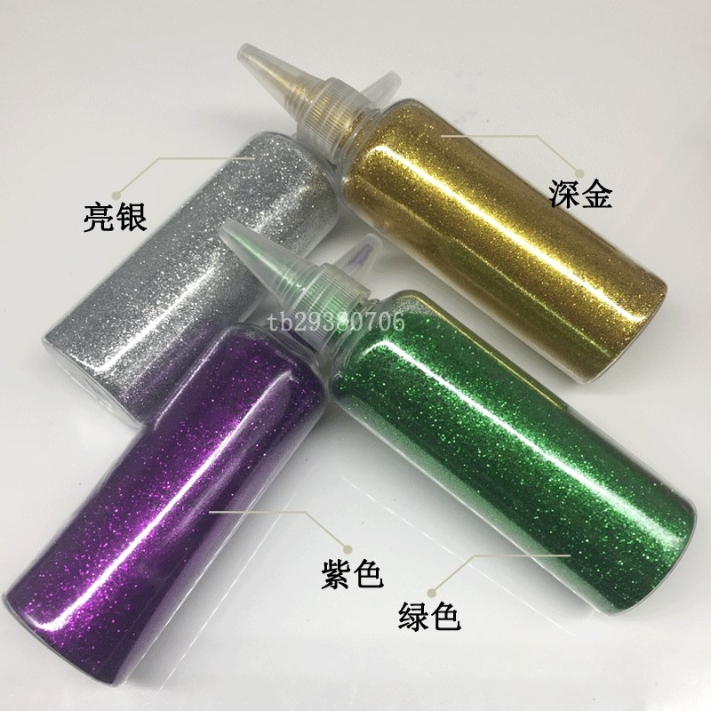 金粉閃光粉鐳射粉亮晶晶粉閃粉diy手工亮粉玫瑰金蔥粉瓶裝70克-細節圖3