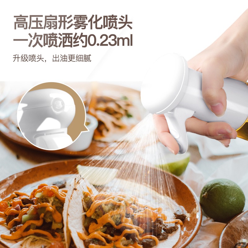 空氣炸鍋噴油瓶玻璃噴霧化噴油壺廚房霧狀神器食用家用燒烤油噴壺-細節圖2