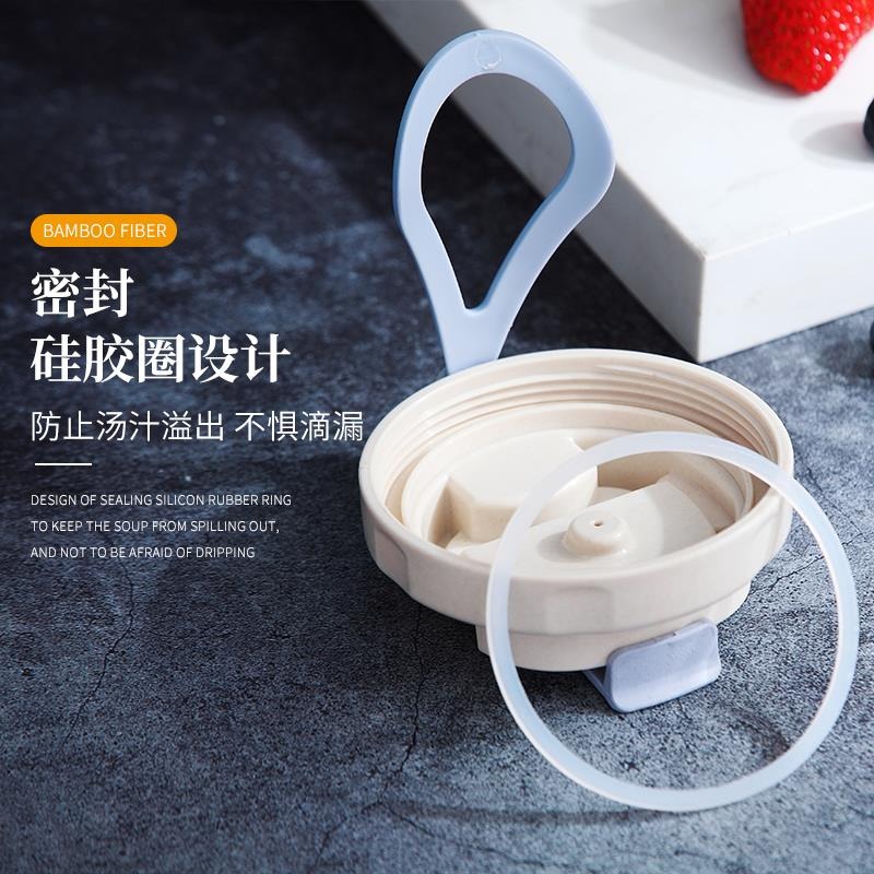 麥片杯早餐杯大號燕麥杯便攜可微波加熱牛奶杯密封帶蓋杯子吸管杯-細節圖3
