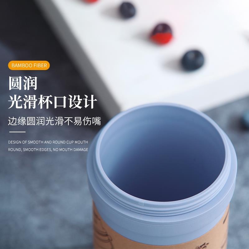麥片杯早餐杯大號燕麥杯便攜可微波加熱牛奶杯密封帶蓋杯子吸管杯-細節圖5