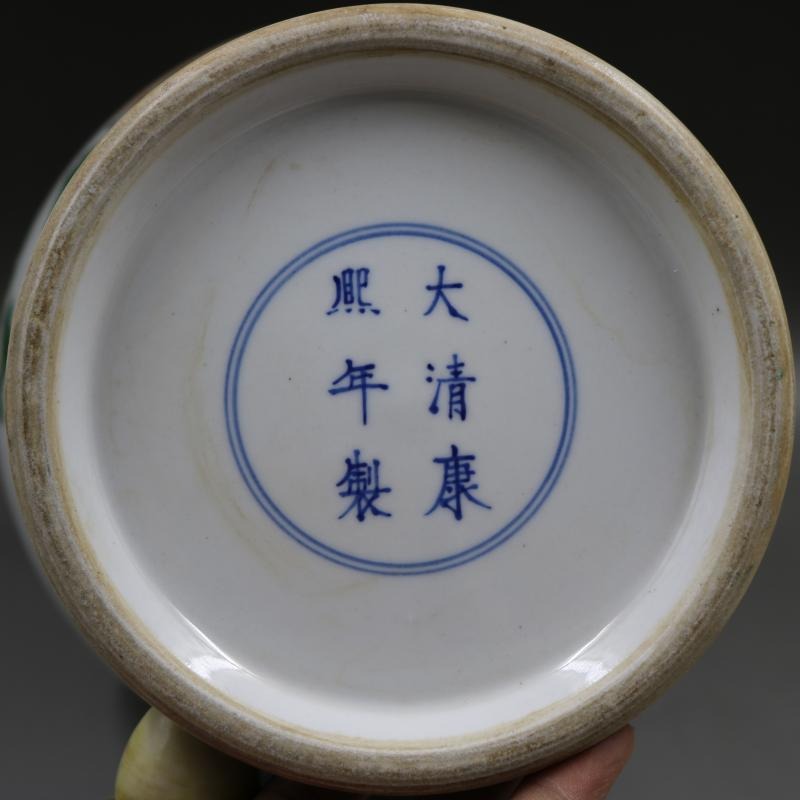 783清康熙古彩八仙人物將軍罐手繪仿古老貨瓷器擺件古董古玩收藏-細節圖5
