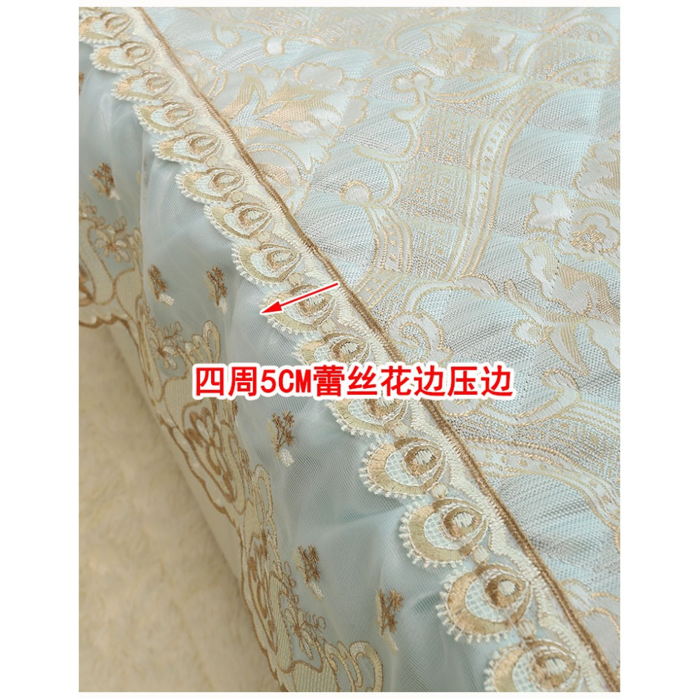 布藝飄窗墊現代簡約歐式窗臺墊子四季通用蕾絲裙擺榻榻米定製-細節圖9