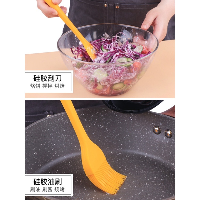 油刷燒烤刷子家用硅膠刷食品刷耐高溫油刷子廚房烙餅不掉毛小刷子-細節圖4