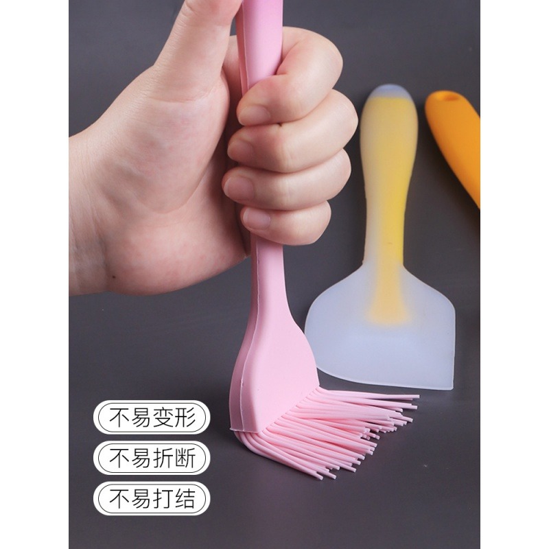 油刷燒烤刷子家用硅膠刷食品刷耐高溫油刷子廚房烙餅不掉毛小刷子-細節圖5