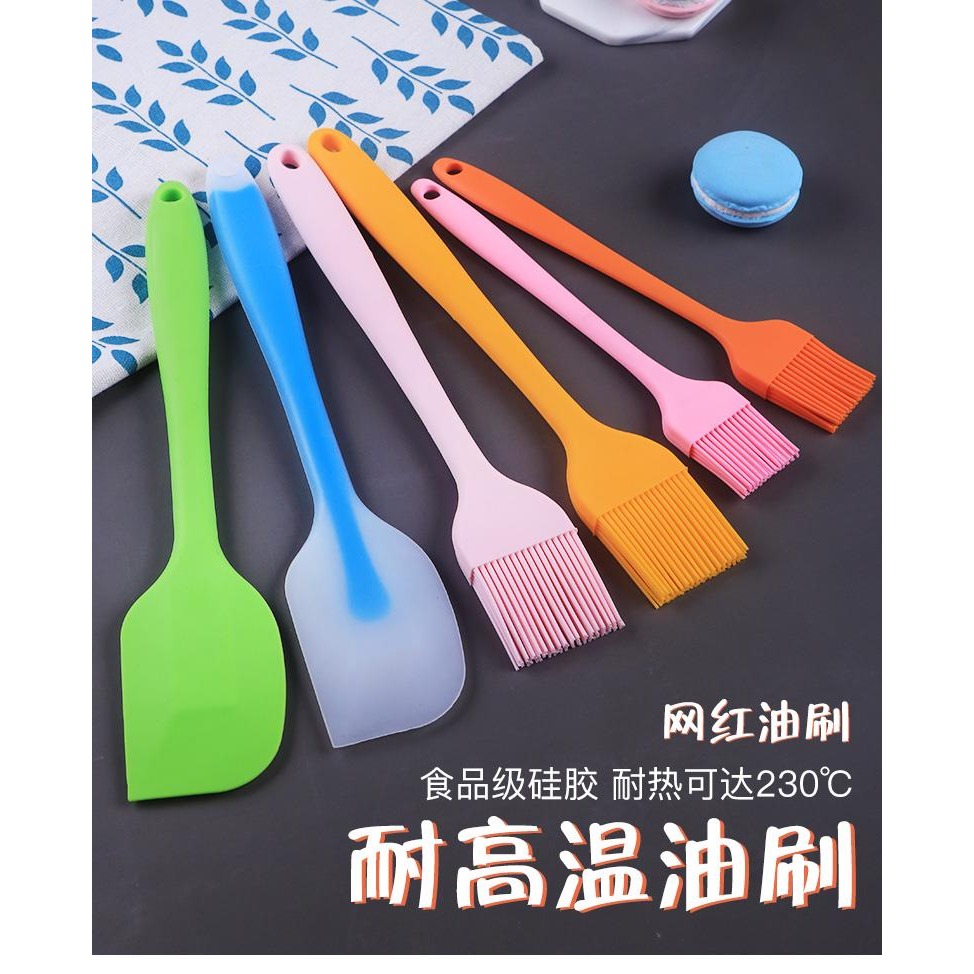 油刷燒烤刷子家用硅膠刷食品刷耐高溫油刷子廚房烙餅不掉毛小刷子-細節圖7