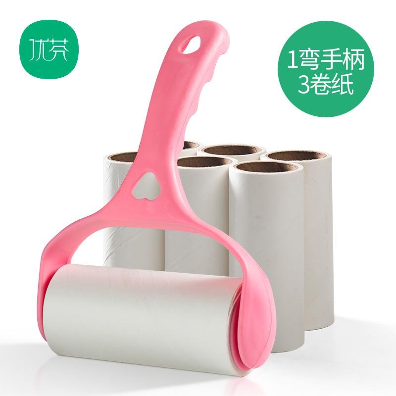 粘毛器可撕式粘塵紙去毛氈滾刷粘毛除毛器衣服沾毛滾筒式-細節圖5