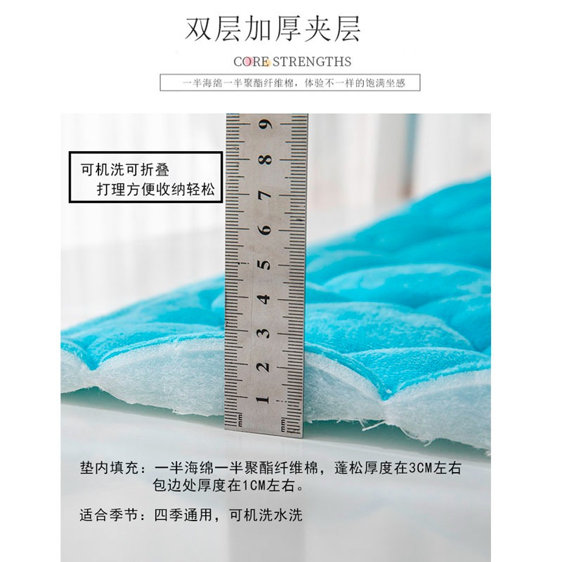 飄窗墊 網紅窗臺墊四季通用北歐ins風裝飾臥室毛絨坐墊韓式飄窗毯-細節圖5