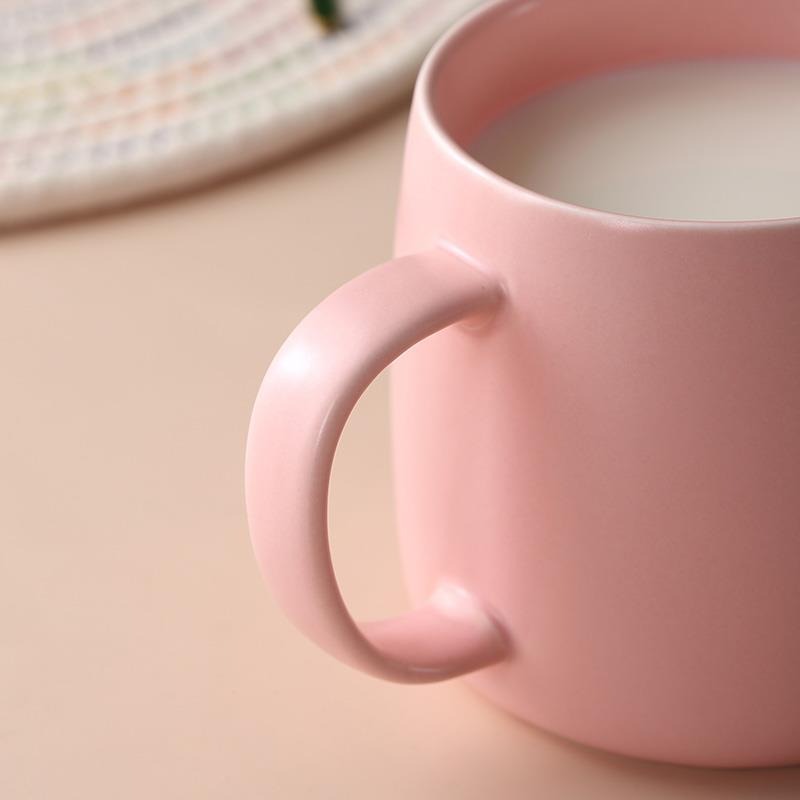 陶瓷杯咖啡杯ins簡約杯子女可愛少女家用情侶杯辦公室水杯馬克杯-細節圖2