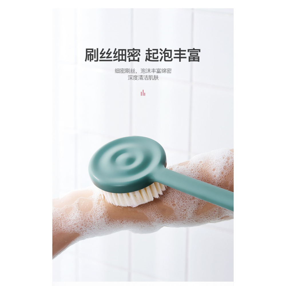 搓澡刷長柄洗澡擦後背搓泥不求人沐浴軟毛刷子搓背刷子身體洗浴刷-細節圖8