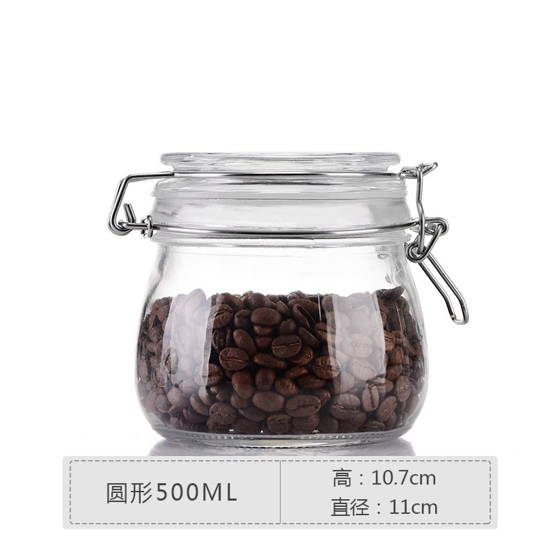 密封罐玻璃儲物罐子蜂蜜檸檬食品罐頭瓶醃製罐小泡菜壇子帶蓋瓶子-細節圖5