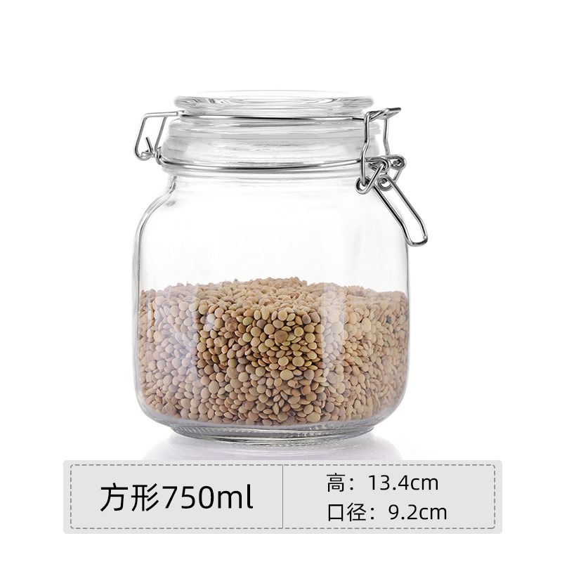 密封罐玻璃儲物罐子蜂蜜檸檬食品罐頭瓶醃製罐小泡菜壇子帶蓋瓶子-細節圖10