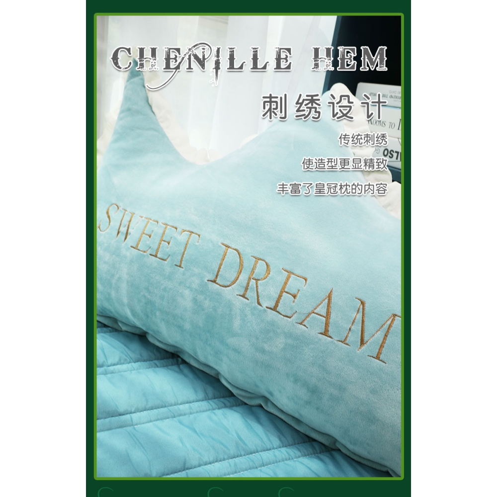 ins風北歐皇冠牀上靠枕牀頭板軟包雙人網紅可拆洗靠墊抱枕大靠背-細節圖9