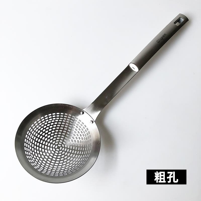 XMAN+庫存304不銹鋼漏勺一體成型油炸火鍋濾油勺廚房家用笊籬小號-細節圖8