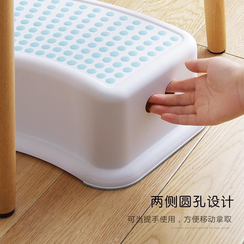 兒童踩腳凳寶寶洗手墊腳凳塑料防滑廁所蹲坑腳踏馬桶凳-細節圖3