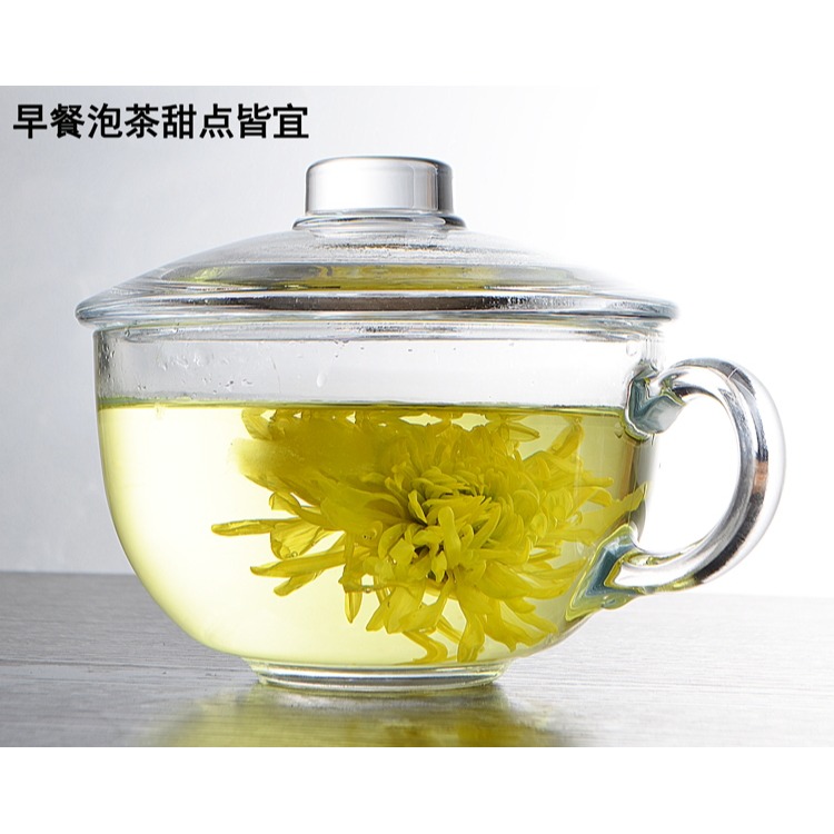 燕麥片碗馬克杯早餐杯玻璃可微波帶蓋勺便攜大容量日式咖啡甜品碗-細節圖6