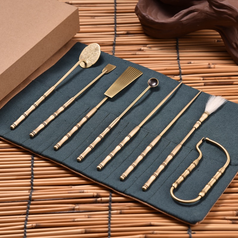 見素香坊 經典復古色七件套 香道用具香席七君子空薰打篆熱銷R702-細節圖7