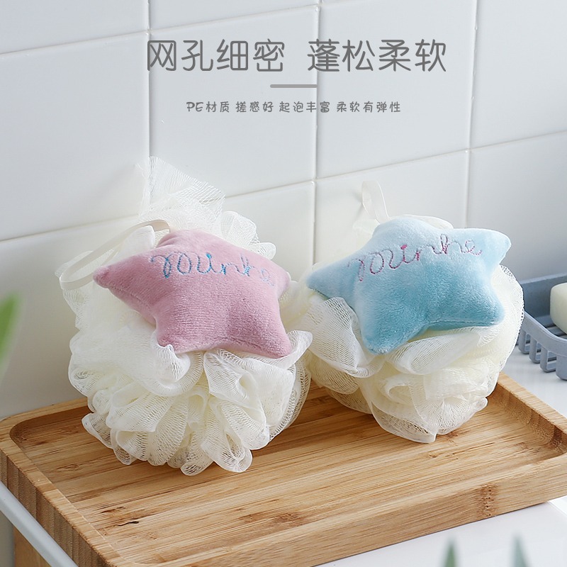 新款沐浴球泡澡球浴花可愛搓澡搓背起泡洗浴刷用品洗澡起泡泡浴花-細節圖3
