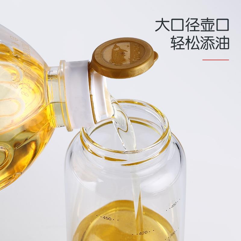 玻璃油壺防漏家用廚房大號容量裝油倒油罐香油調味料小瓶醋醬油瓶-細節圖2