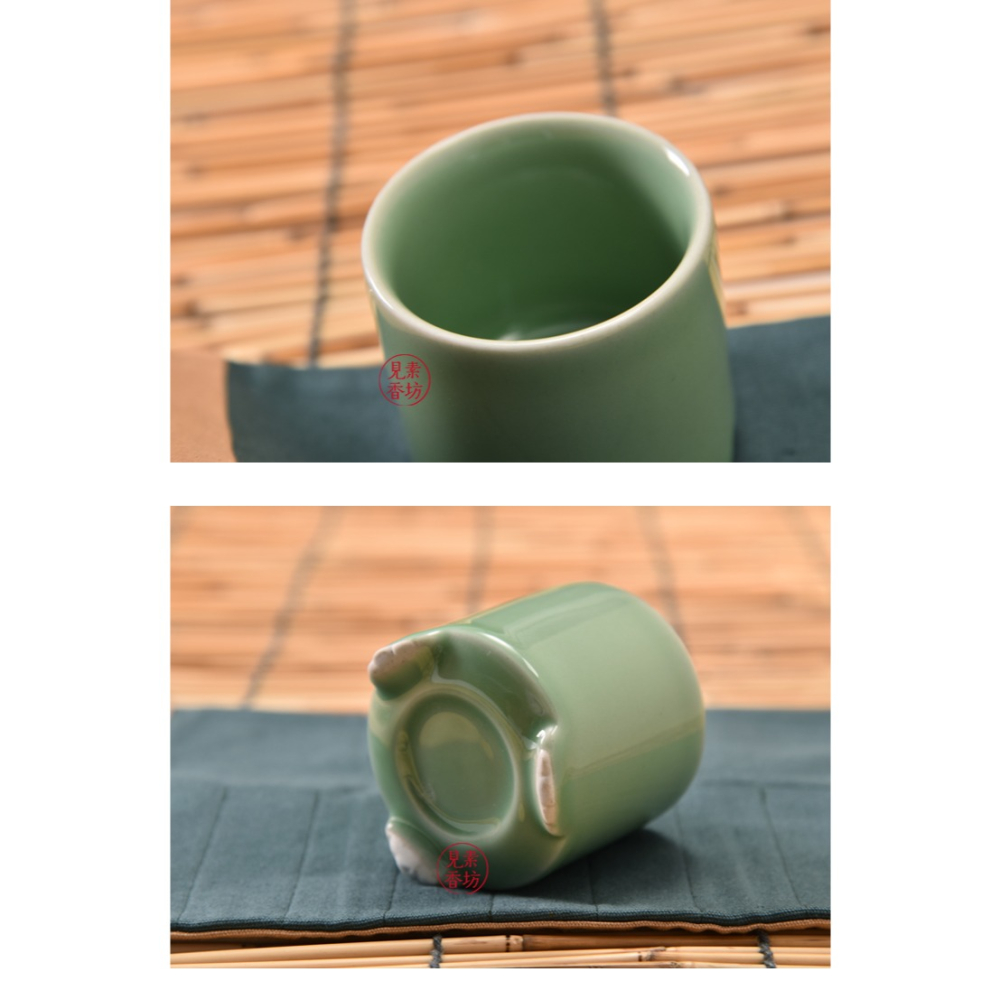見素香坊 品香聞香杯 筆筒式空薰香道用品青瓷梅子青包郵XF007-細節圖9