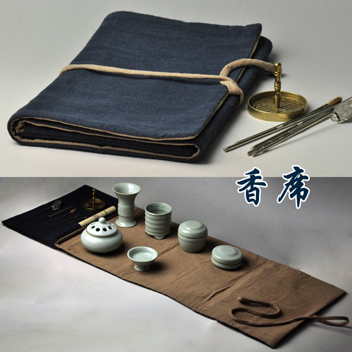 包郵砂洗藍香道包香席香道用具香道席（不含香具）香道用品香具套-細節圖2