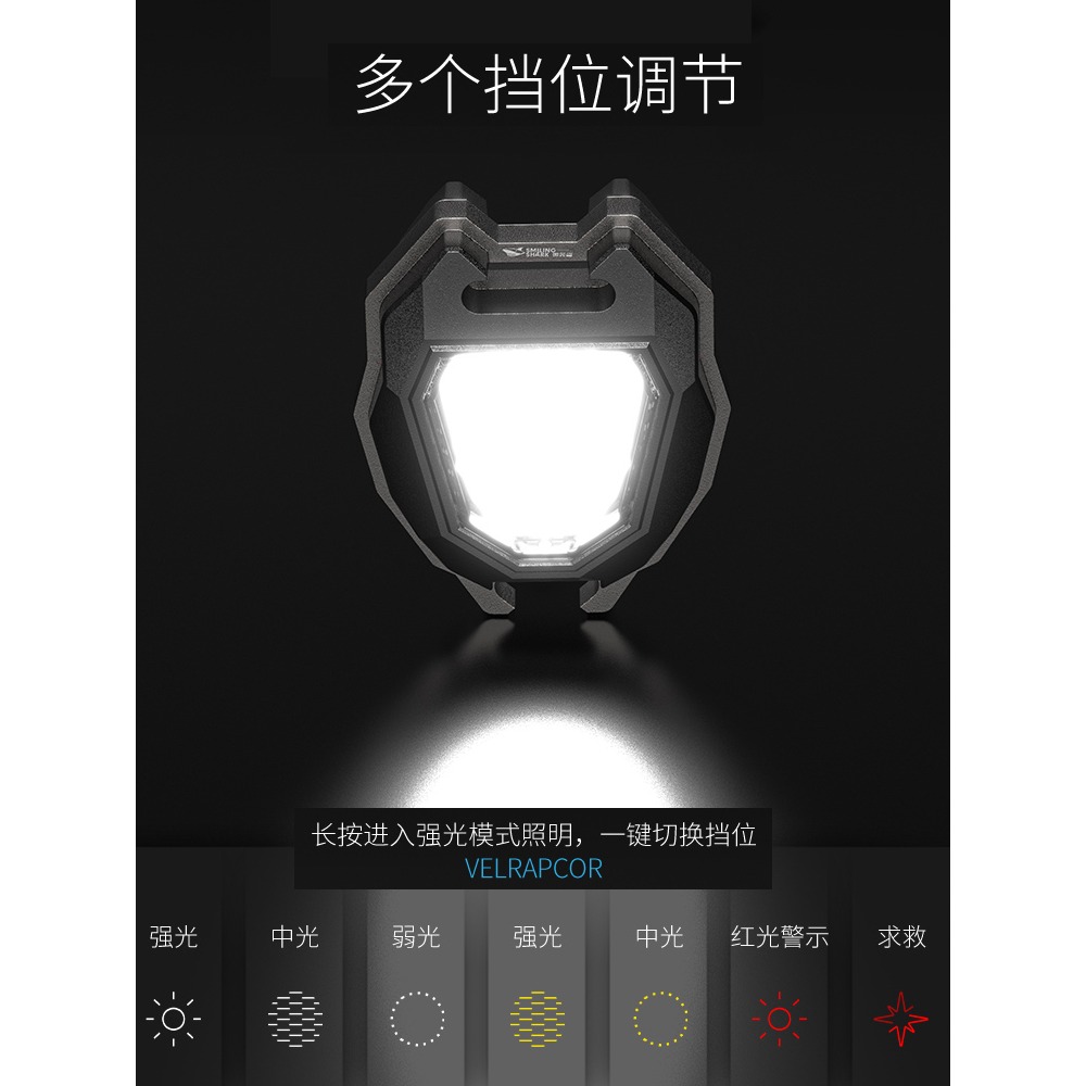 多功能隨身燈點煙器充電修車強磁吸車載手電筒led迷你超亮工作燈-細節圖2