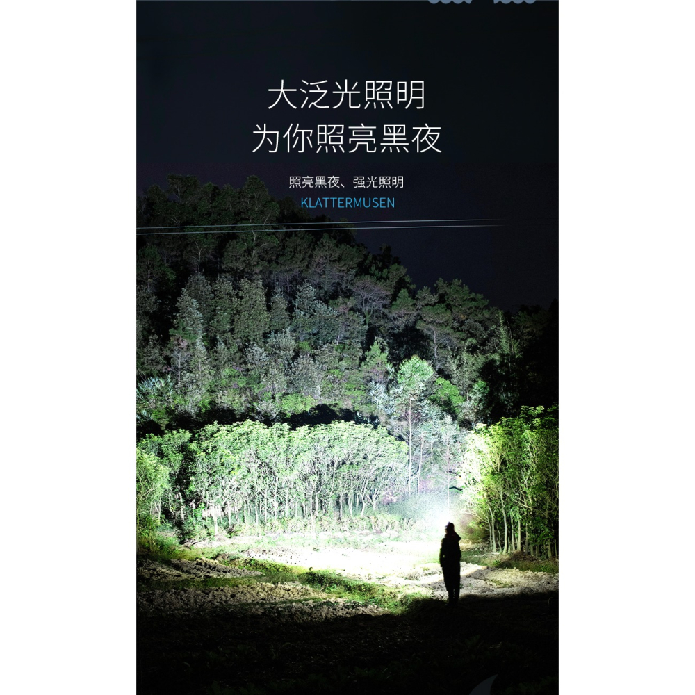 泛光頭燈強光充電頭戴式照明燈超長續航超亮52000釣魚專用夜釣燈-細節圖7