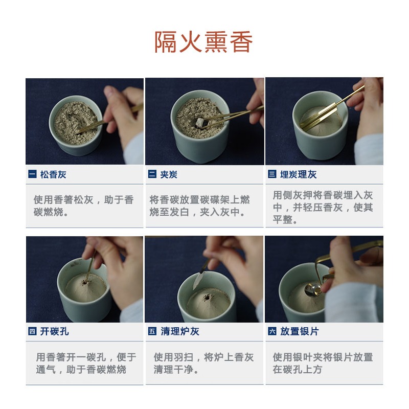 見素香坊督造 陶片 香道用品專業隔火空燻古典香道用具直徑約2cm-細節圖10