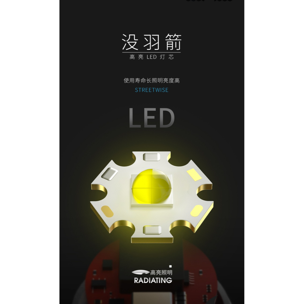 強光手電筒氙氣燈小型可充電戶外防身家用便攜遠射超亮超長續航-細節圖10