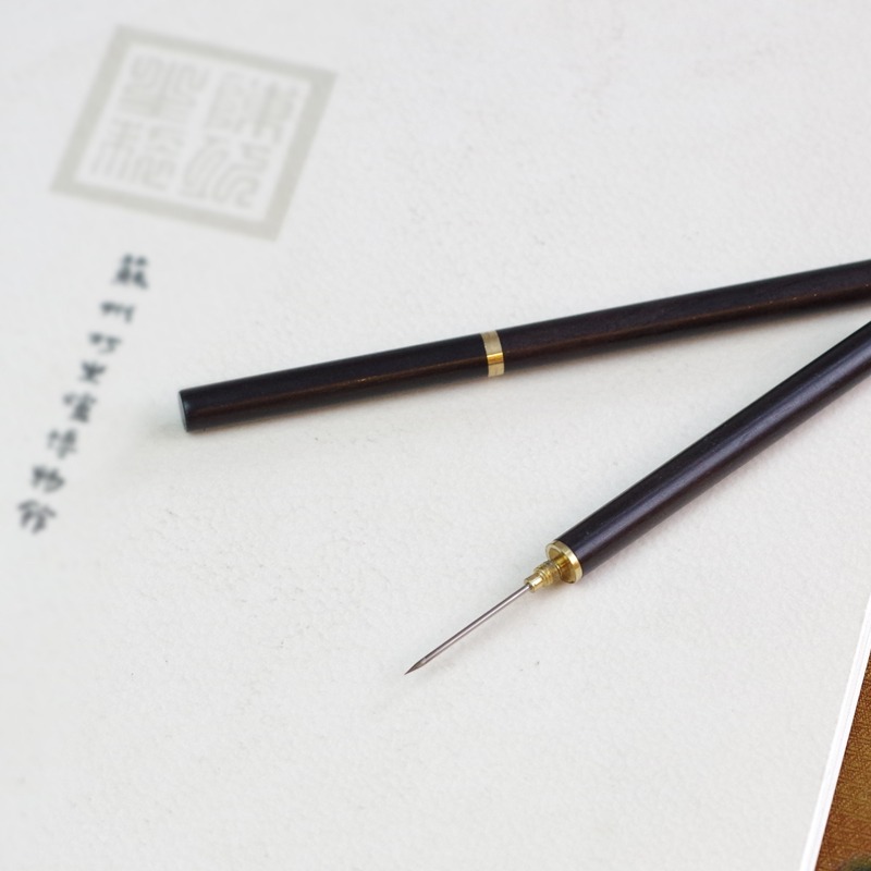 見素香坊 黑檀木香針 香席備件剔香灰實用工具香插伴侶包郵熱銷款-細節圖3