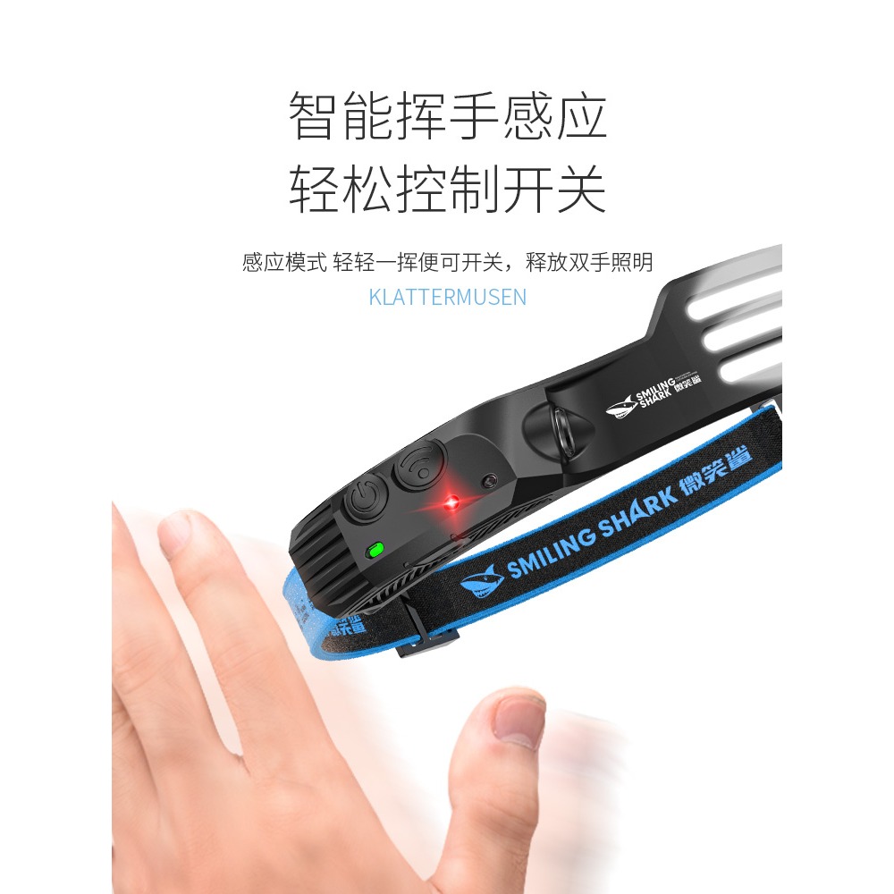 泛光頭燈COB強光52000散光充電超亮頭戴式超輕夜釣燈專用工作燈W-細節圖4