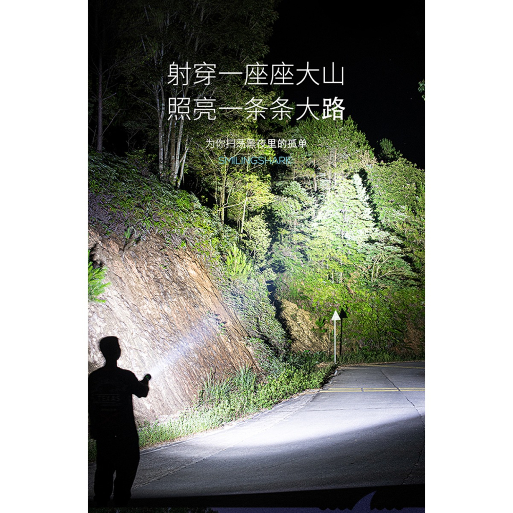 強光手電小迷你可充電小型家用便攜戶外超亮多功能遠射led氙氣燈-細節圖7