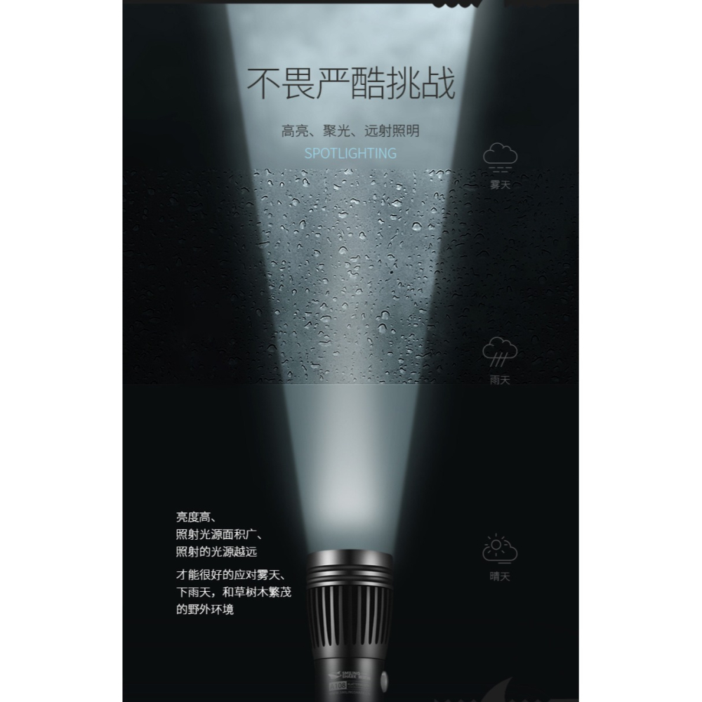 強光手電筒1000米小便攜家用迷你超亮遠射戶外戰術多功能氙氣燈-細節圖10