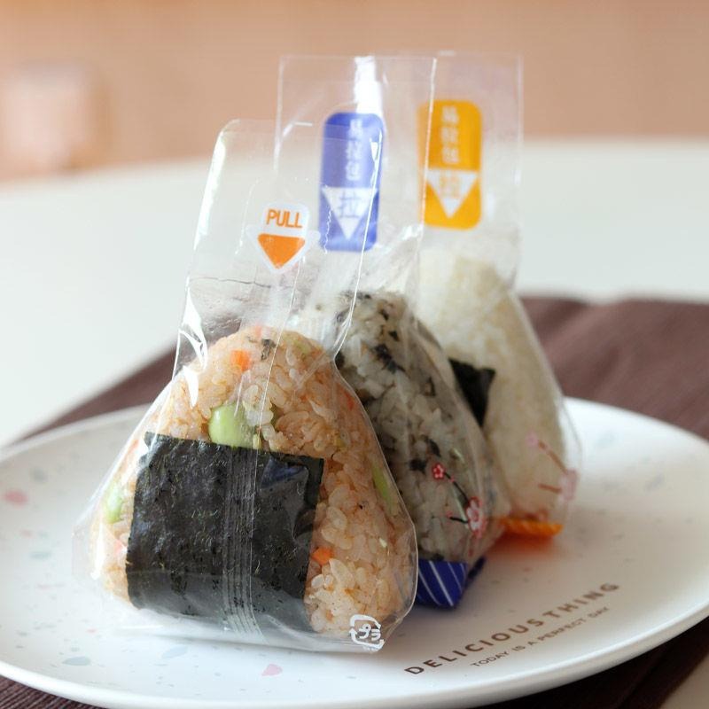 三角飯團打包袋日式三角飯團包裝袋100只食品級壽司包裝紙一次性-細節圖5