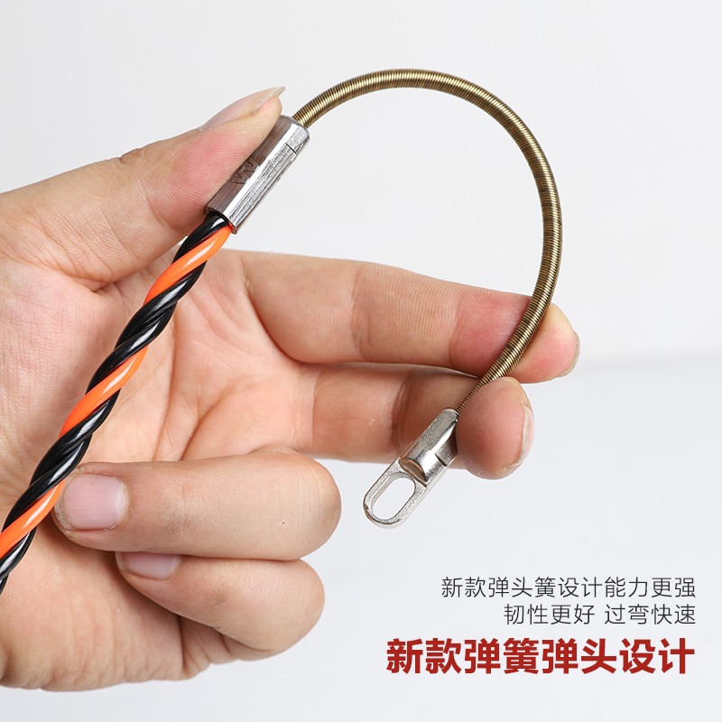 穿線神器萬能拉線暗管穿線器鋼絲拉線器電工網線串線拽線器引線器-細節圖2