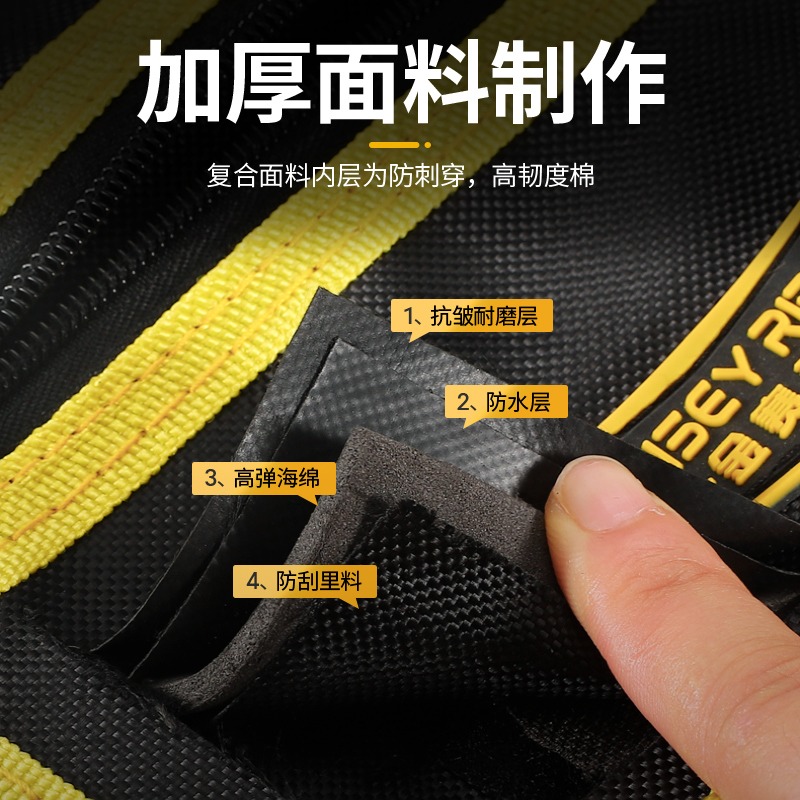 電工腰包男多功能工具包維修安裝工地專用帆布包加厚工具袋耐用-細節圖3