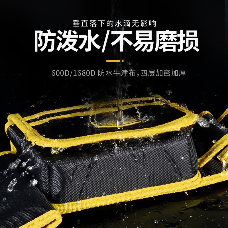 電工腰包男多功能工具包維修安裝工地專用帆布包加厚工具袋耐用-細節圖4