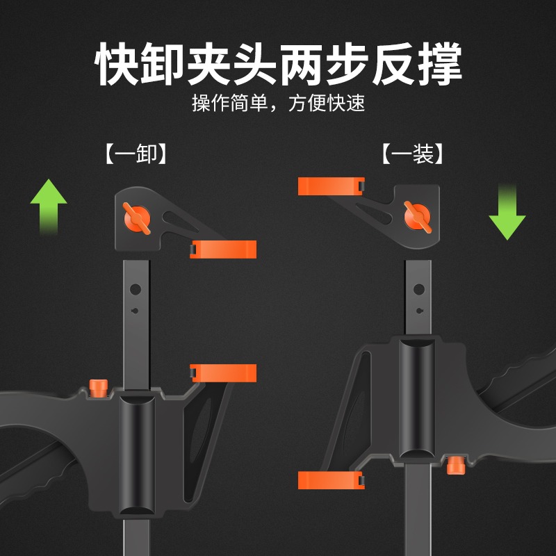木工夾子固定夾快速固定器夾具夾緊器f夾可調強力萬用g字夾重型-細節圖5