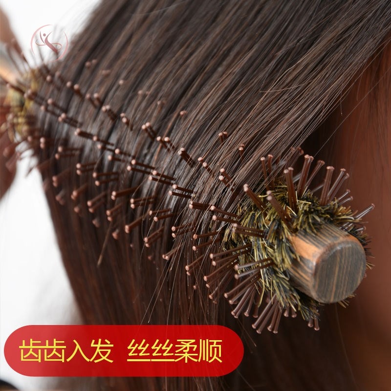 吹頭發的梳子倒毛卷發內扣發廊專用吹造型滾梳木梳女防靜電耐高溫-細節圖3