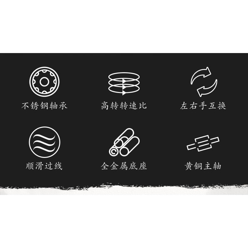 皓頓AT全金屬紡車輪路亞線杯無間隙魚線輪子海桿拋竿遠投漁輪魚輪-細節圖7