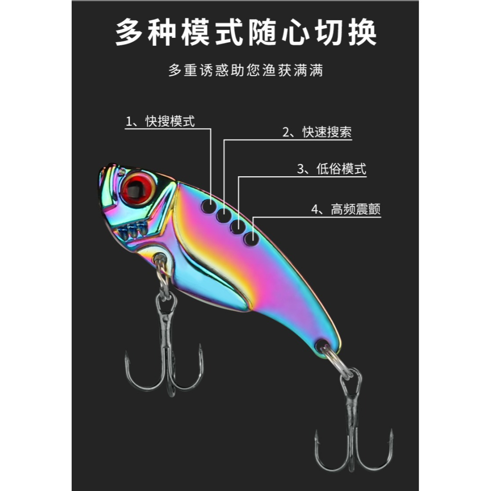 金屬vib路亞餌微物迷你假餌小馬口震動翹嘴羅非紅眼專殺遠投亮片-細節圖8