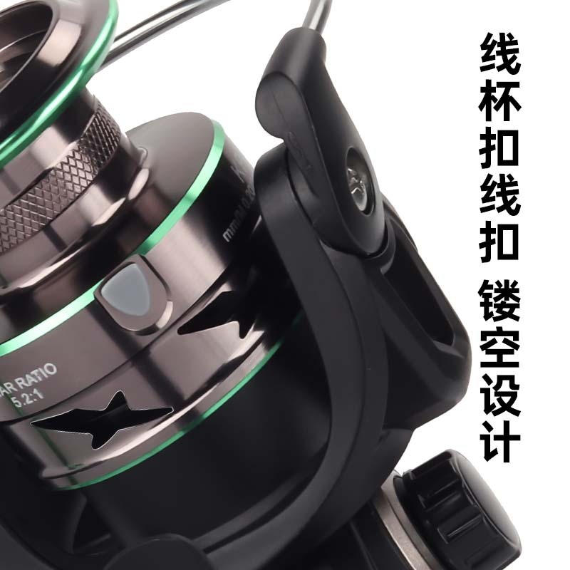 皓頓漁輪紡車輪金屬漁輪不銹鋼路亞海竿遠投輪海桿輪魚線輪魚輪-細節圖2