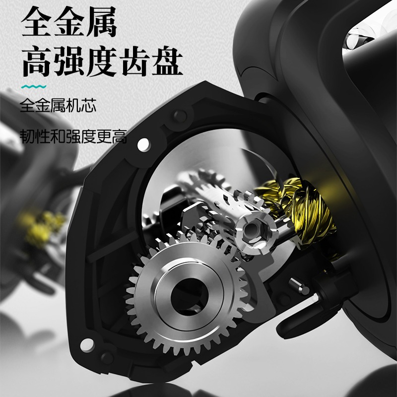 皓頓漁輪紡車輪金屬漁輪不銹鋼路亞海竿遠投輪海桿輪魚線輪魚輪-細節圖5