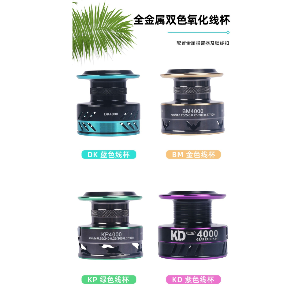 皓頓漁輪紡車輪金屬漁輪不銹鋼路亞海竿遠投輪海桿輪魚線輪魚輪-細節圖9