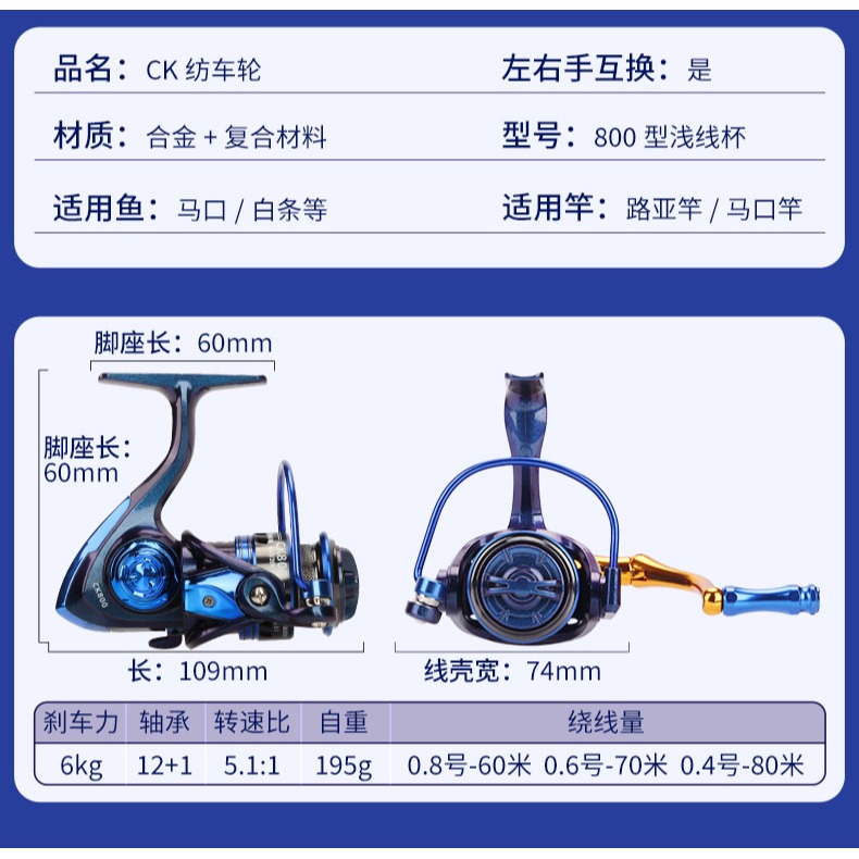 微物紡車輪淺線杯漁輪全金屬路亞遠投魚線輪馬口專用輪斜口磯釣輪-細節圖9