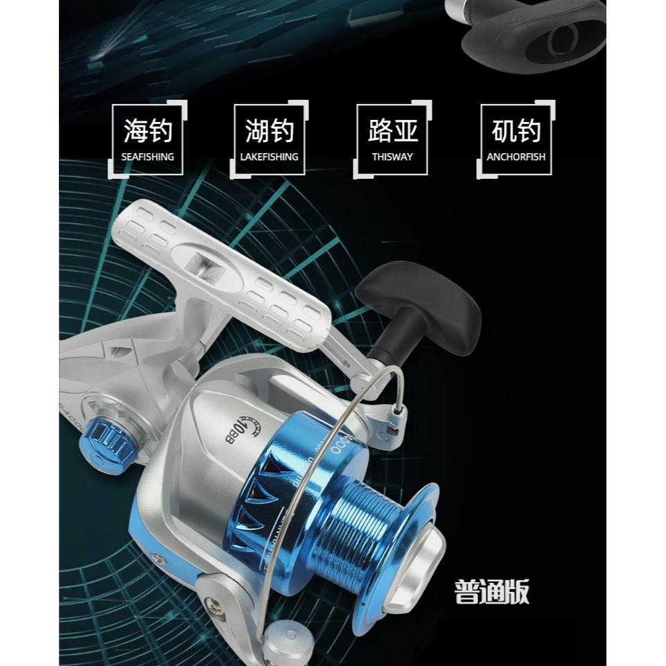 漁輪魚輪紡車輪全金屬漁線輪不銹鋼海竿輪魚線輪海桿輪路亞遠投輪-細節圖7